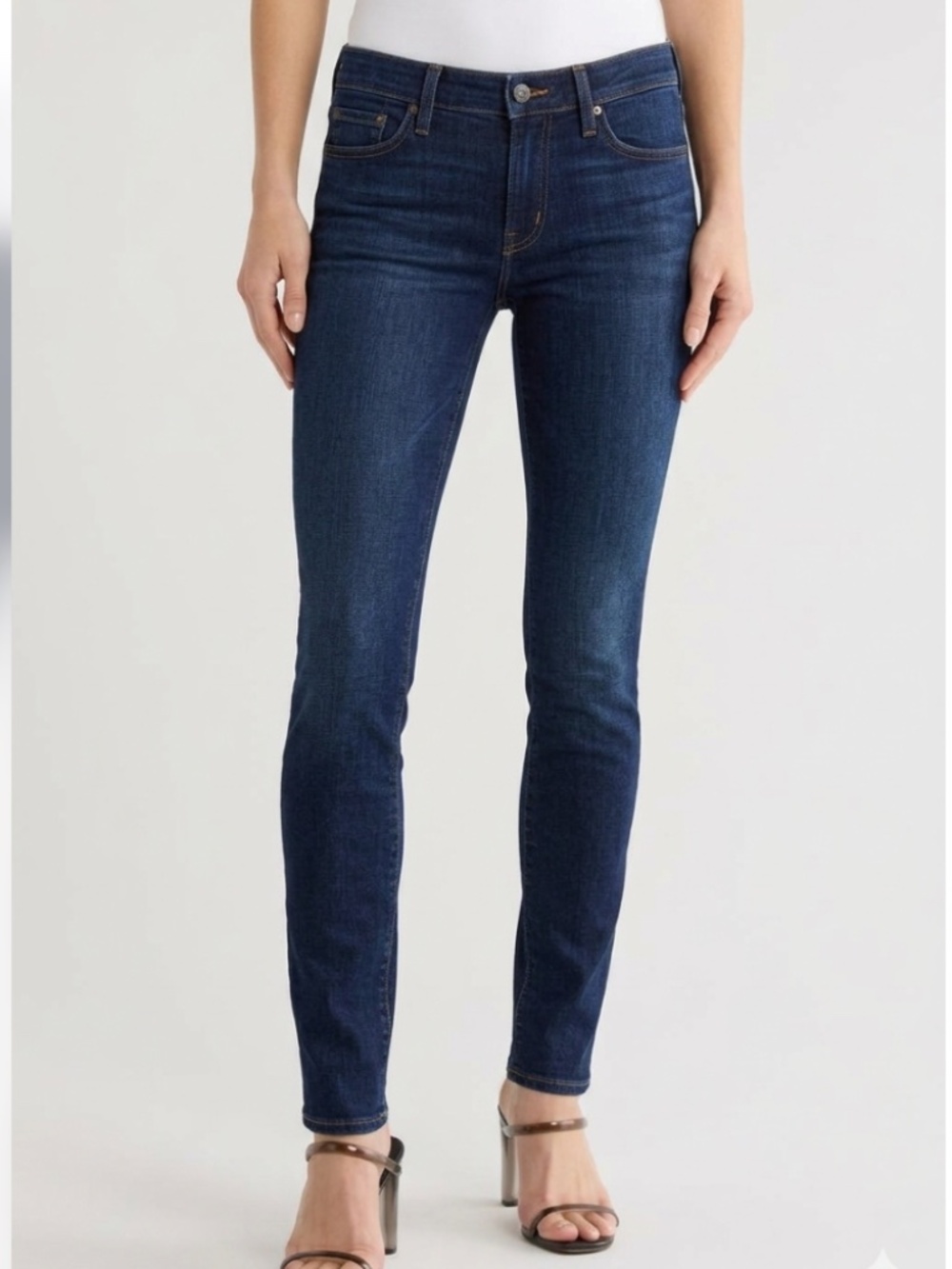 AG Adriano Goldschmied The Stilt Cigarette Leg Low Rise Jeans Dark Wash Size 29